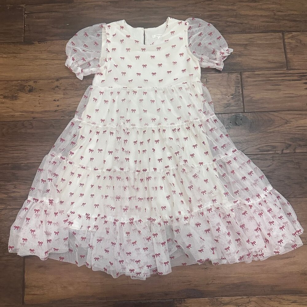 EUC Noralee Dottie Dress in Red Bows